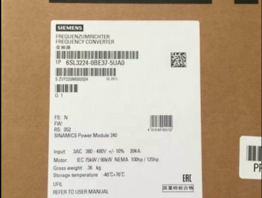 Siemens 6SL3224-0BE37-5UA0 6SL3224-0BE38-5UA0