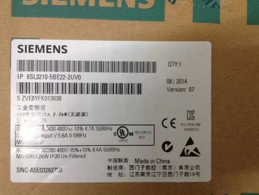 Siemens 6SL3210-1PE34-BCL0 6SL3210-5BE22-2UV0